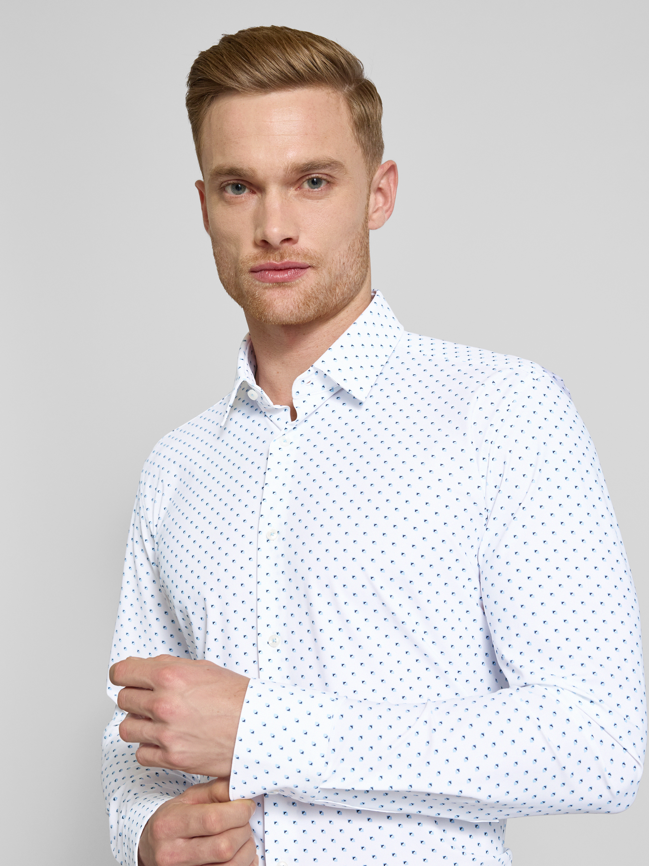Boss Regular fit zakelijk overhemd met kentkraag