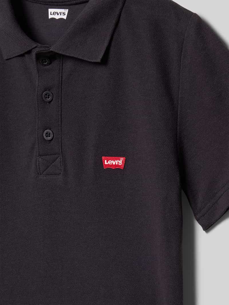 Levi s Kids Poloshirt met labelstitching model 'BATWING'