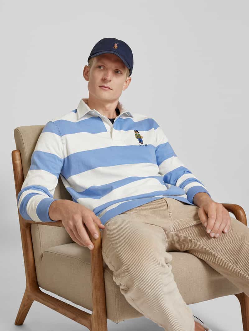 Polo Ralph Lauren Shirt met lange mouwen platte kraag en motiefstitching