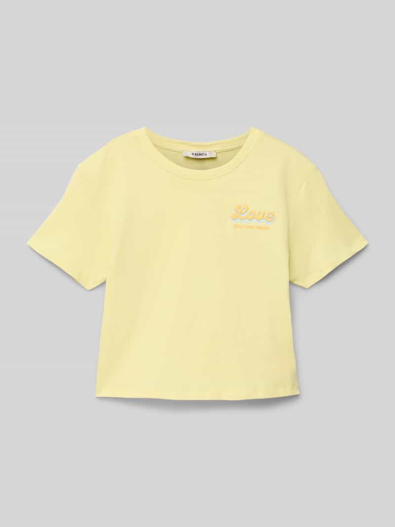 Garcia T-shirt met labelstitching