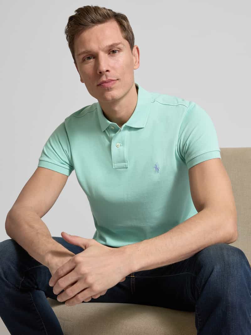 Polo Ralph Lauren Custom slim fit poloshirt van puur katoen