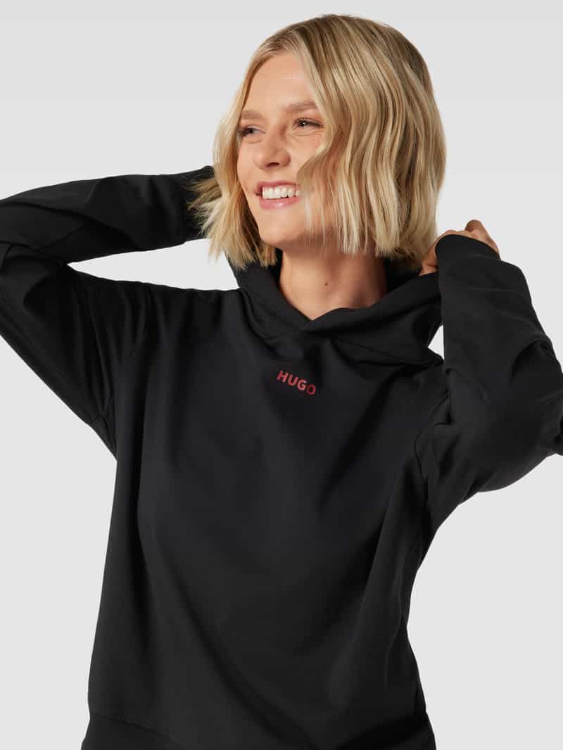 HUGO Hoodie met labelprint model 'SHUFFLE'