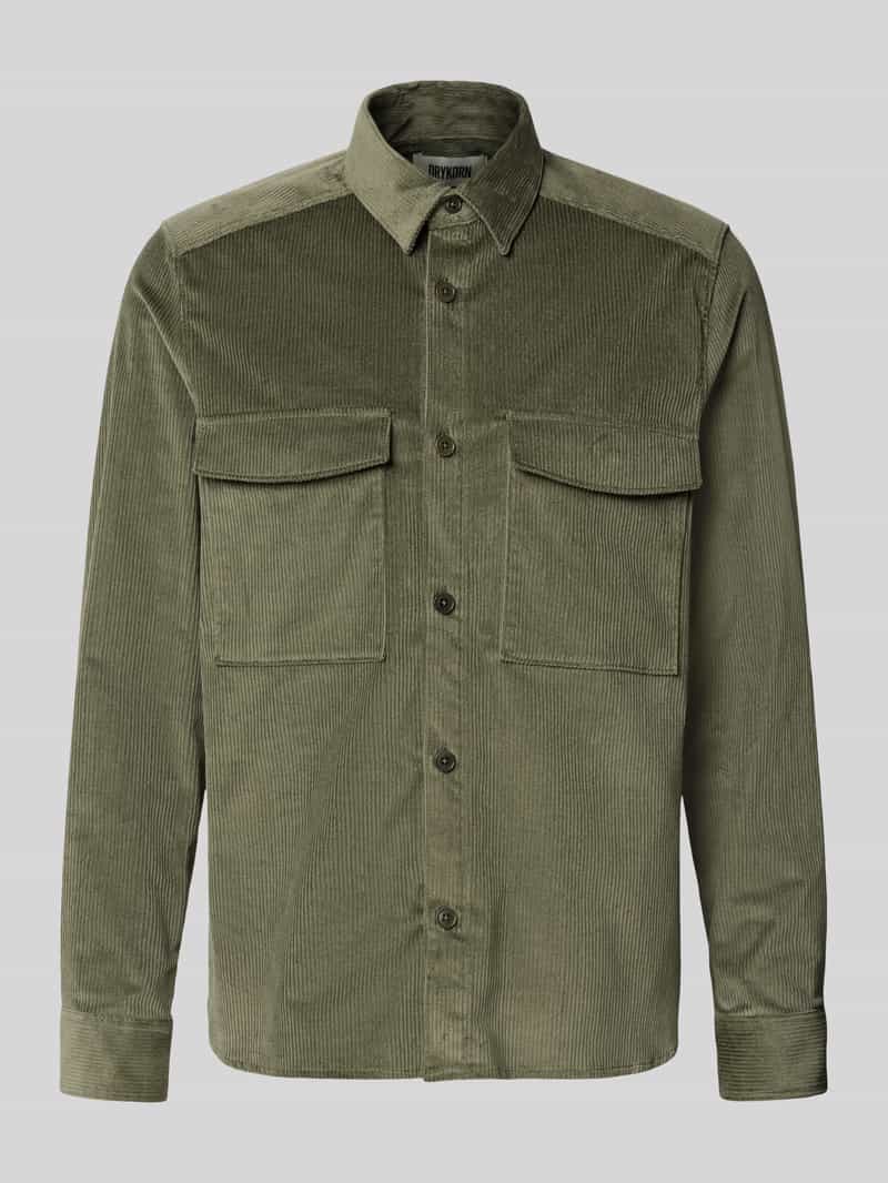 drykorn Regular fit overhemdjack van corduroy model 'CORDUROY OVERSHIRT'