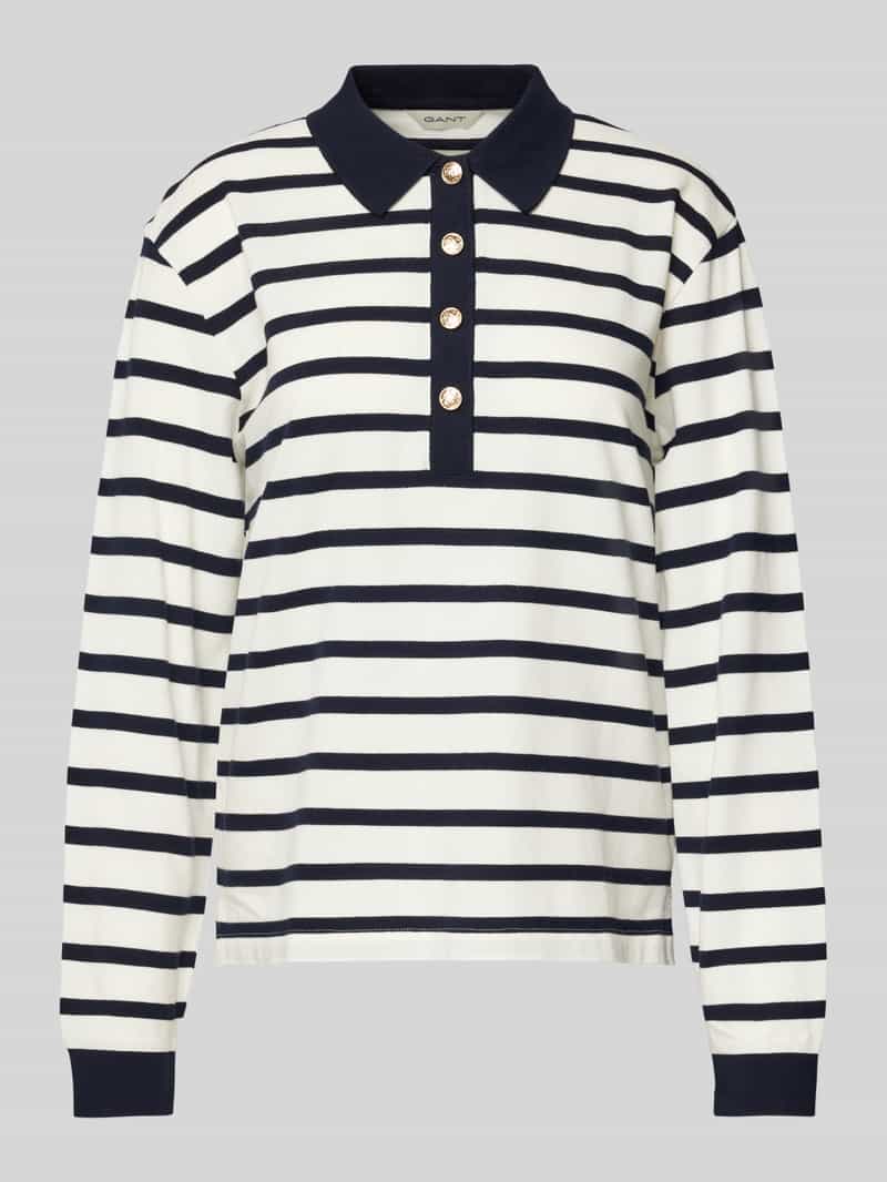 Gant Shirt met lange mouwen en zijsplitten