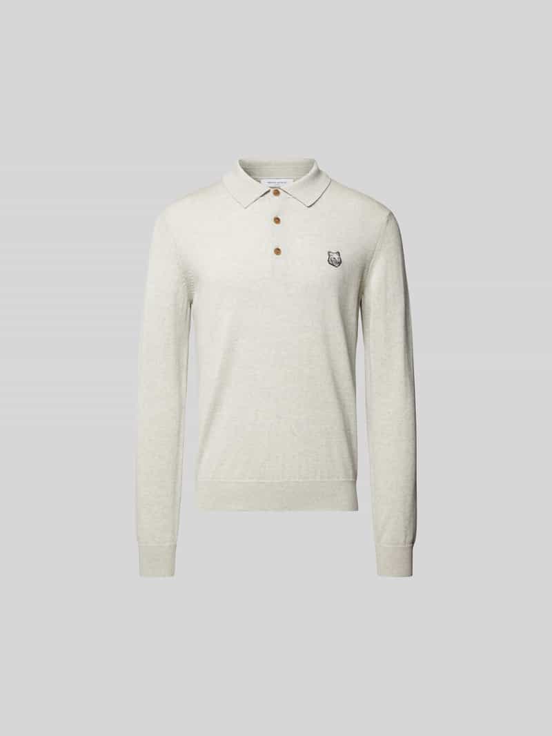 Shirt met lange mouwen van zuivere wol