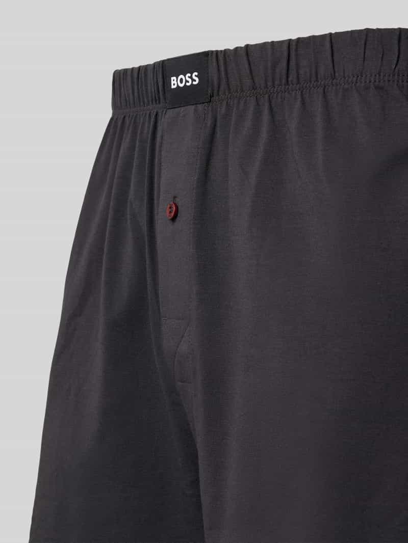 Boss Regular fit boxershort van katoenmix in een set van 2 stuks