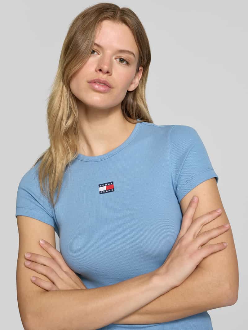 Tommy Jeans T-shirt met labelstitching
