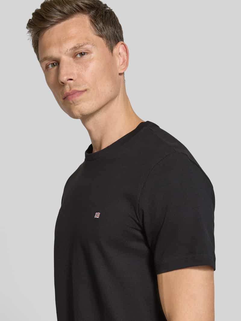 Christian Berg Men T-shirt met labelstitching