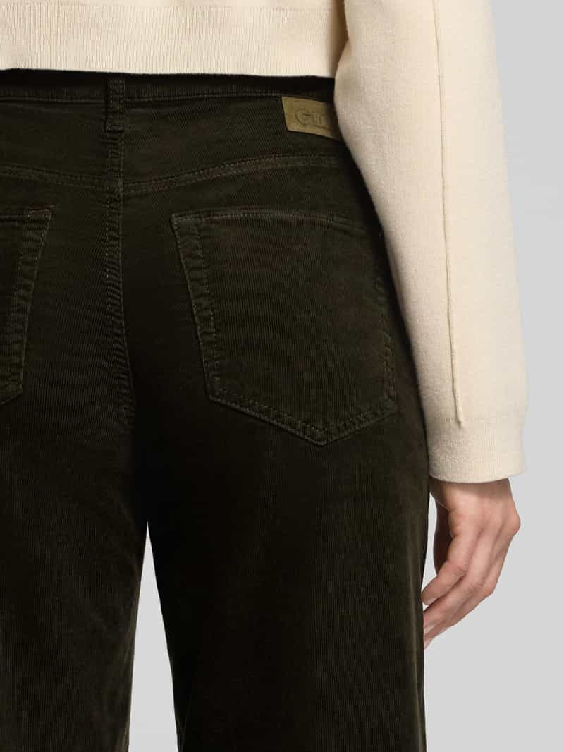 CAMBIO Barrel fit corduroy broek in verkorte pasvorm model 'ELIN'