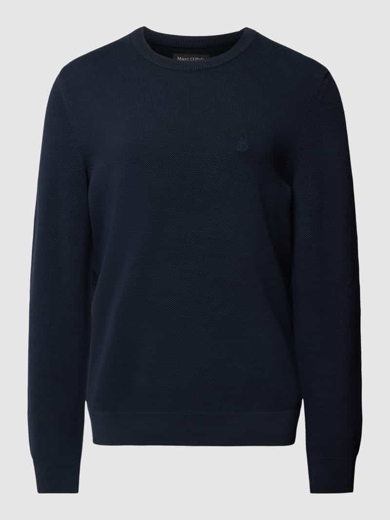 MARC O POLO Gebreide pullover met labelstitching