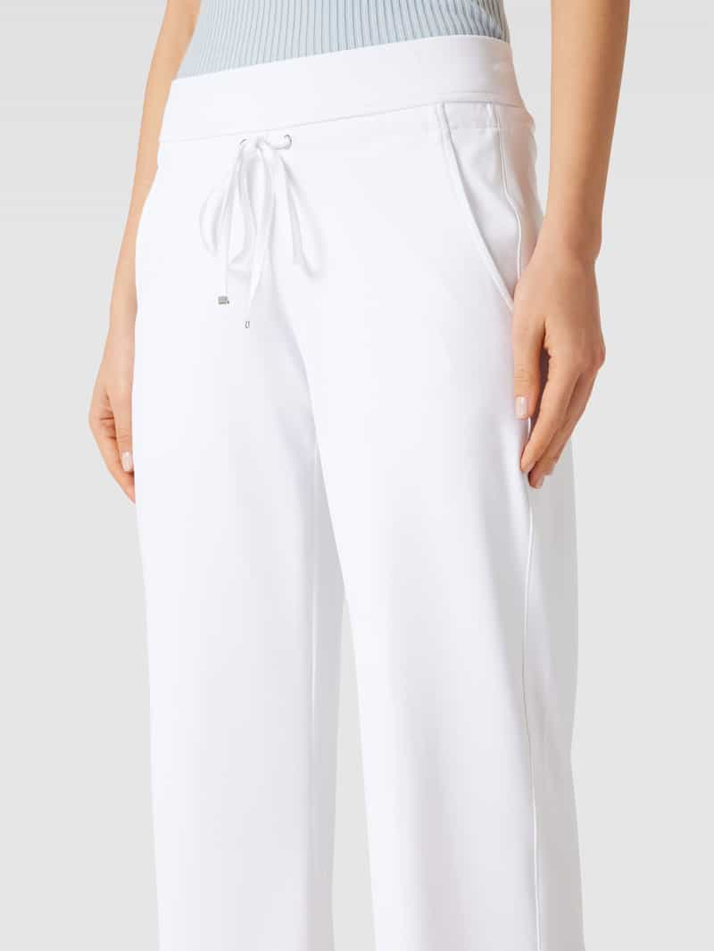 RAFFAELLO ROSSI Straight fit sweatpants met elastische band model 'CANDICE'