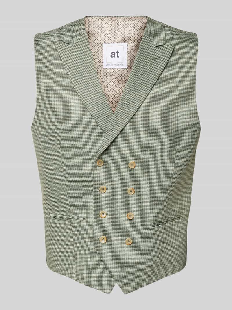 ATELIER TORINO Gilet met paspelzakken