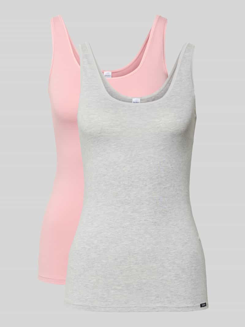 SKINY Tanktop met labeldetail in een set van 2 stuks