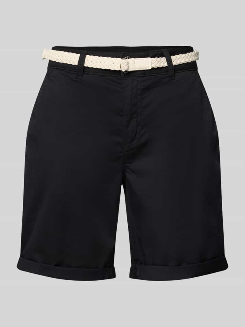 s.Oliver RED LABEL Regular fit korte chino met gevlochten riem
