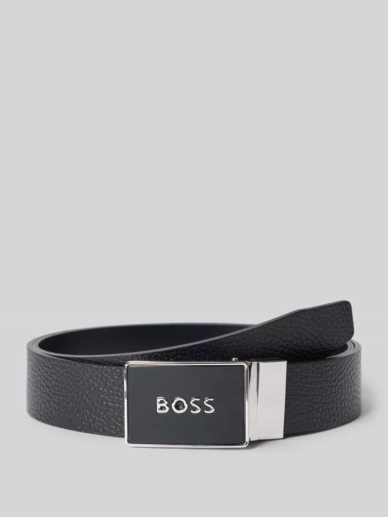 Boss Riem van echt leer model 'Icon'