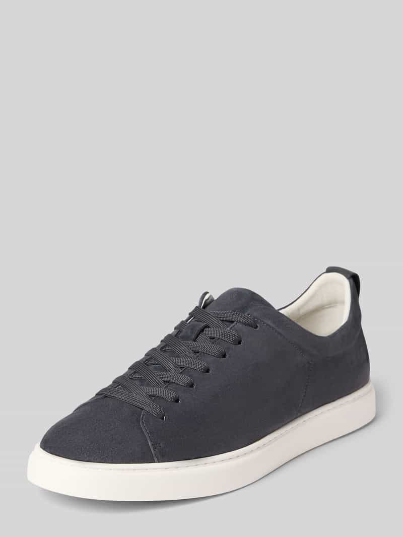 Sneakers van echt leer in velourslook model 'Uwin'