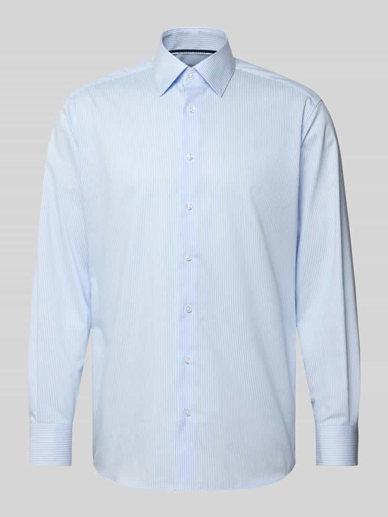 Eterna Modern fit zakelijk overhemd van katoen met kentkraag