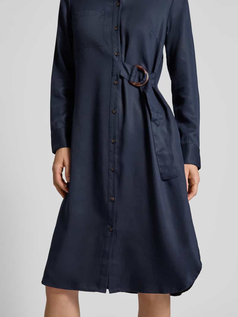 Christian Berg Woman Selection Midi-jurk met strikceintuur