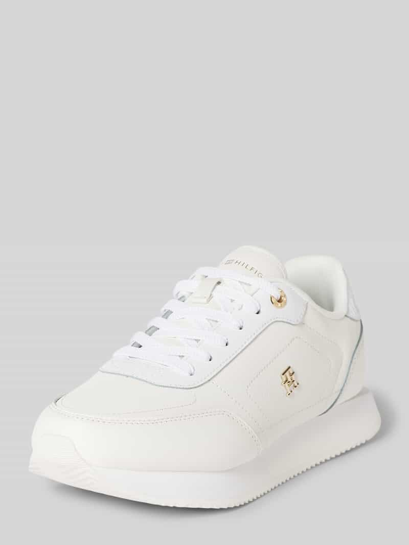 Tommy Hilfiger Sneakers van leer met labeldetail