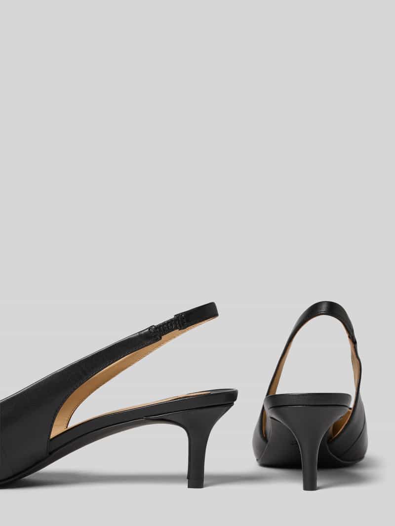 Lauren Ralph Lauren Pumps van leer met elastisch riempje model 'ADRIENNE'