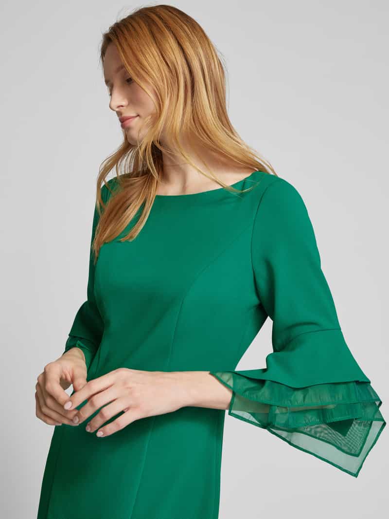 Adrianna Papell Knielange cocktailjurk met ronde hals