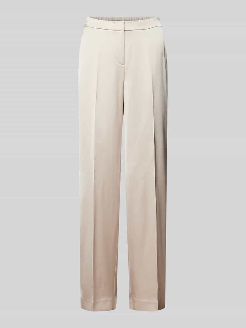 comma Straight leg stoffen broek met elastische band