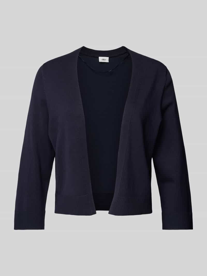 S.Oliver BLACK LABEL Cardigan met opengewerkte voorkant