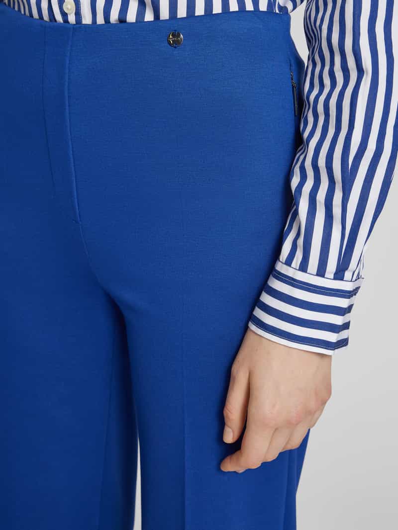 Marc Cain Stoffen broek met labeldetail