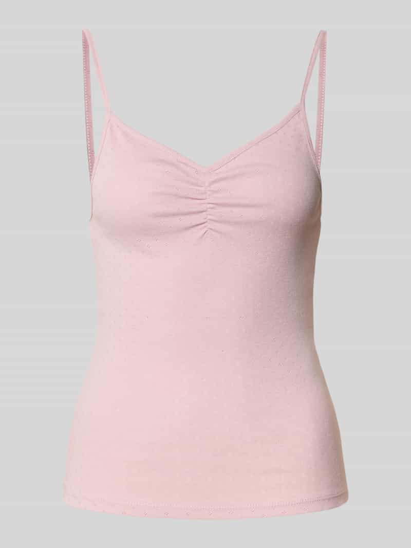 Only Slim fit top met bandjes van puur katoen model 'CARLOTTA'