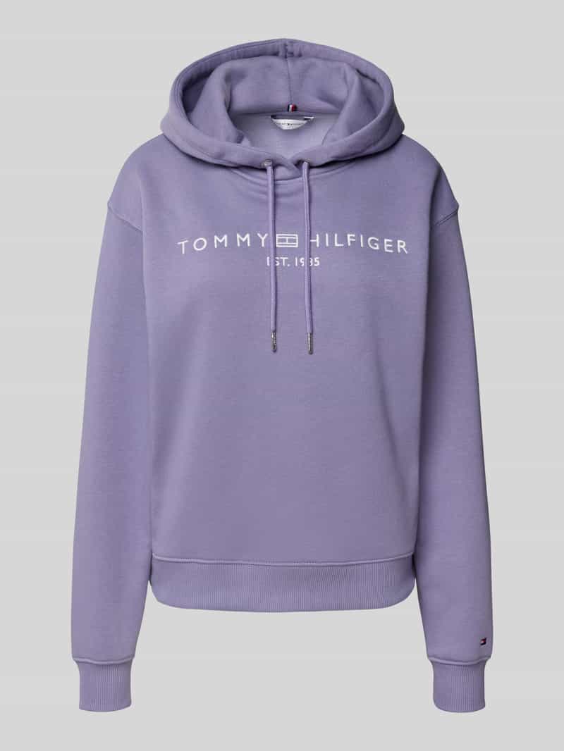 Tommy Hilfiger Hoodie MDRN REG CORP LOGO HOODIE met geborduurd logo-opschrift
