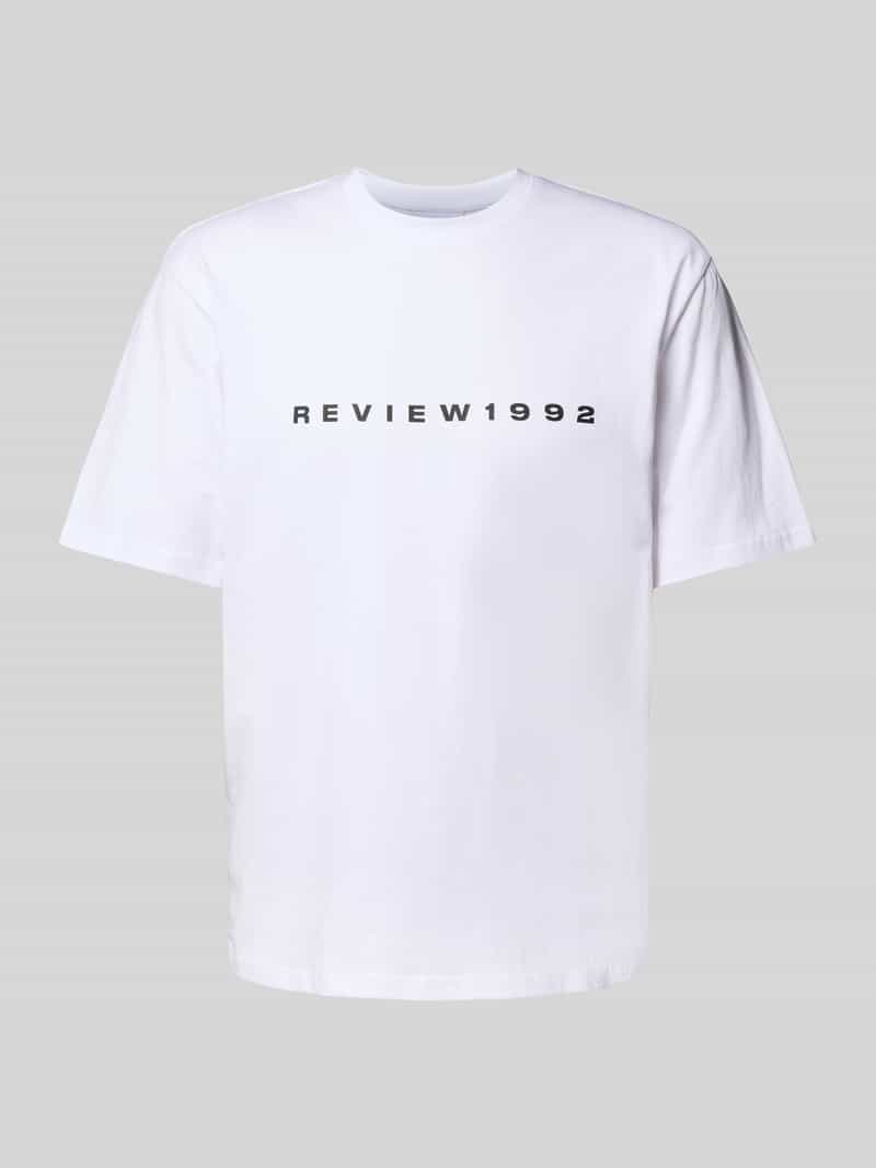 T-shirt met labelprint