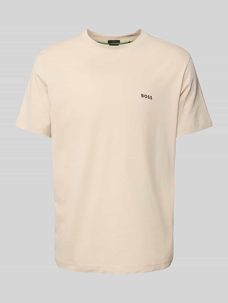 BOSS Green T-shirt met labelprint