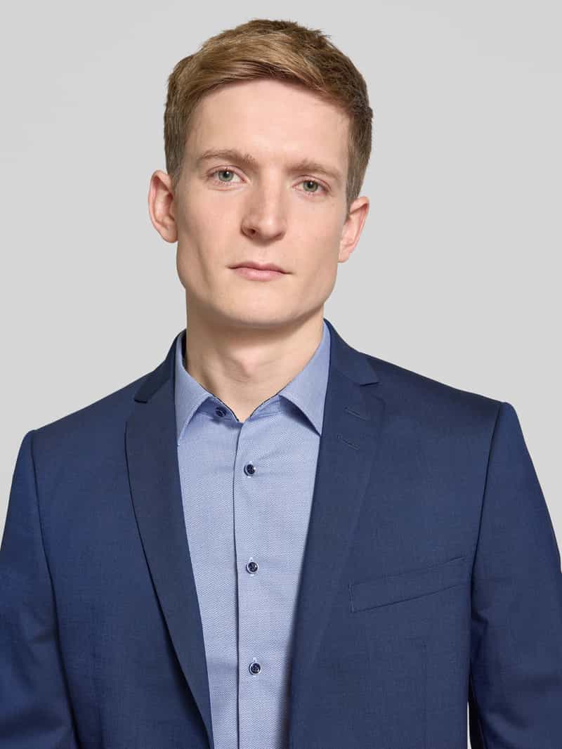 Eterna Regular fit zakelijk overhemd met kentkraag