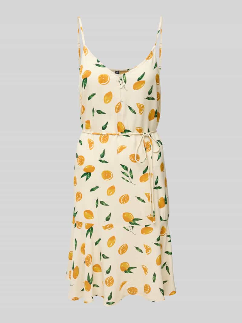 Pieces Getailleerde mini-jurk met tailleband model 'NYA'