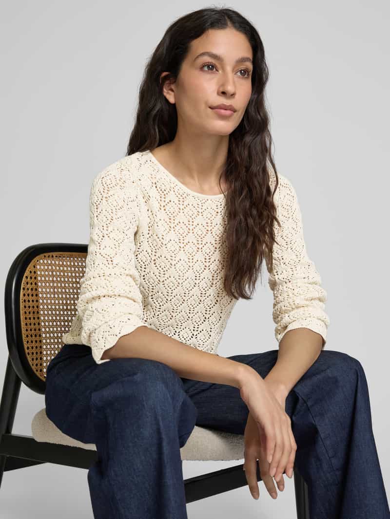 Selected Femme Gebreide pullover met ronde hals model 'NIVA'