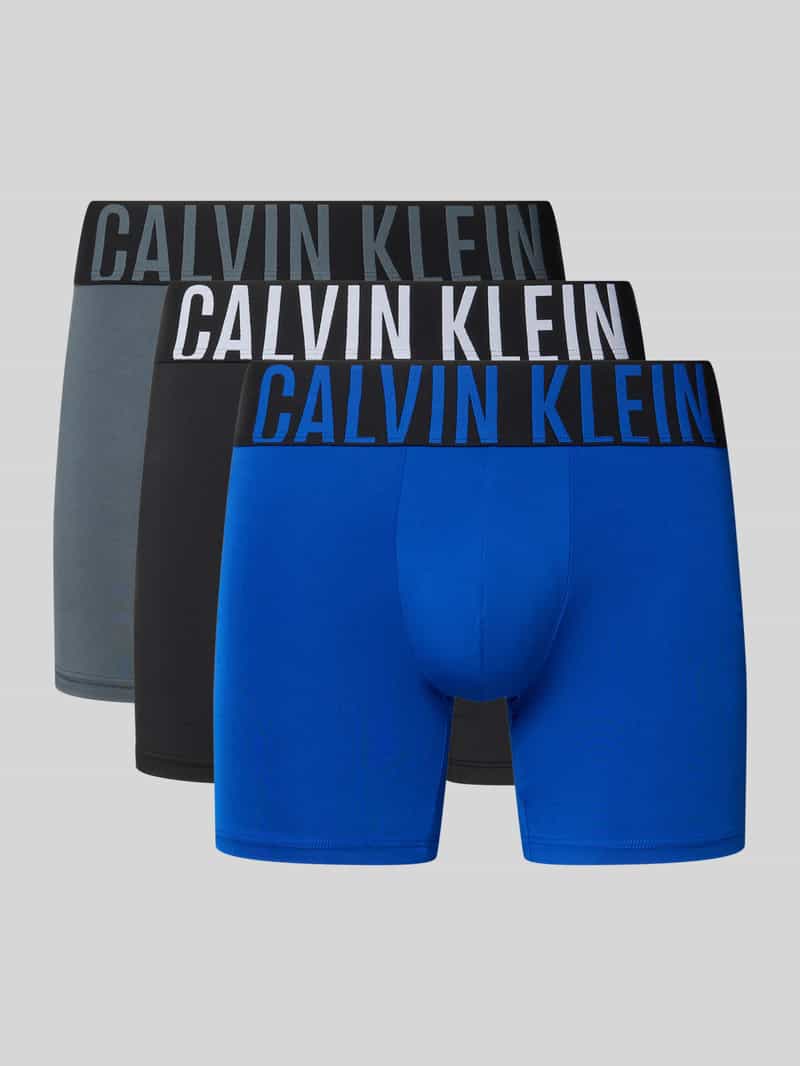Calvin Klein Underwear Boxershort met elastische band met logo in een set van 3 stuks model 'BOXER'