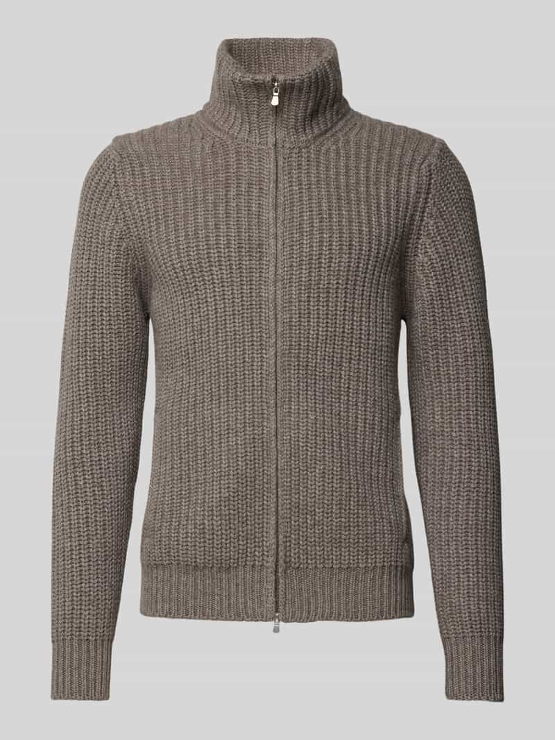 GRAN SASSO Wollen jack met opstaande kraag model 'PERLFANG'