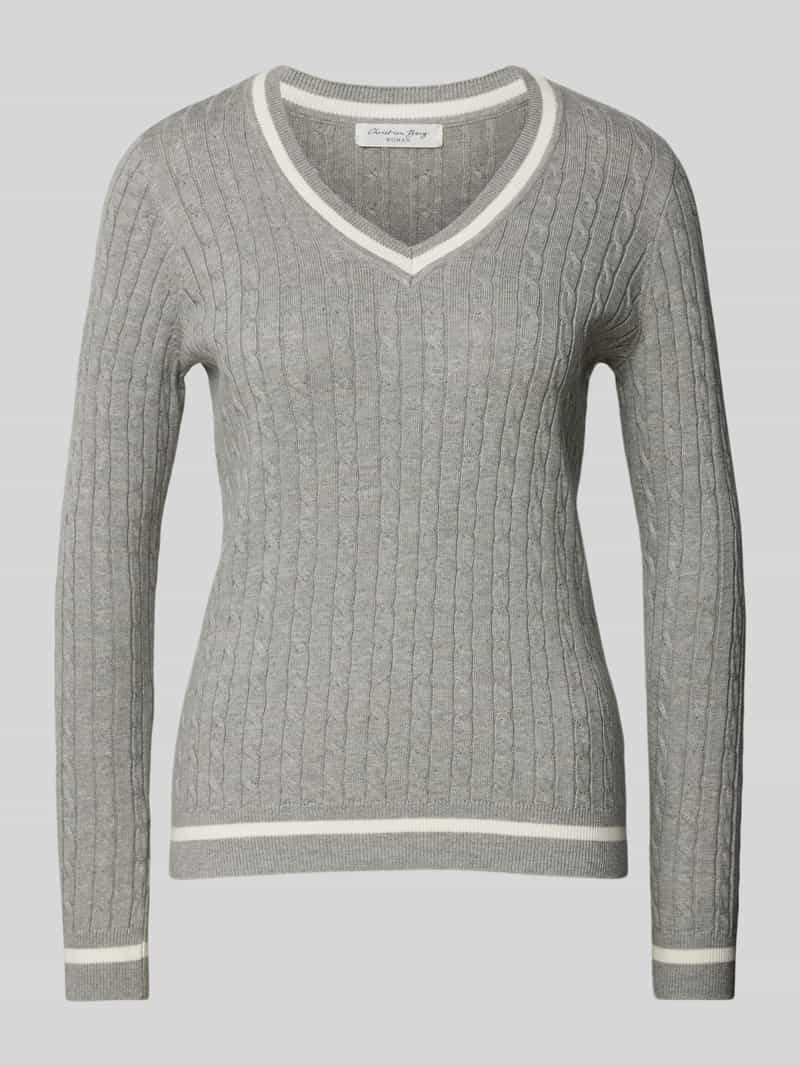 Christian Berg Woman Gebreide pullover met ribboorden