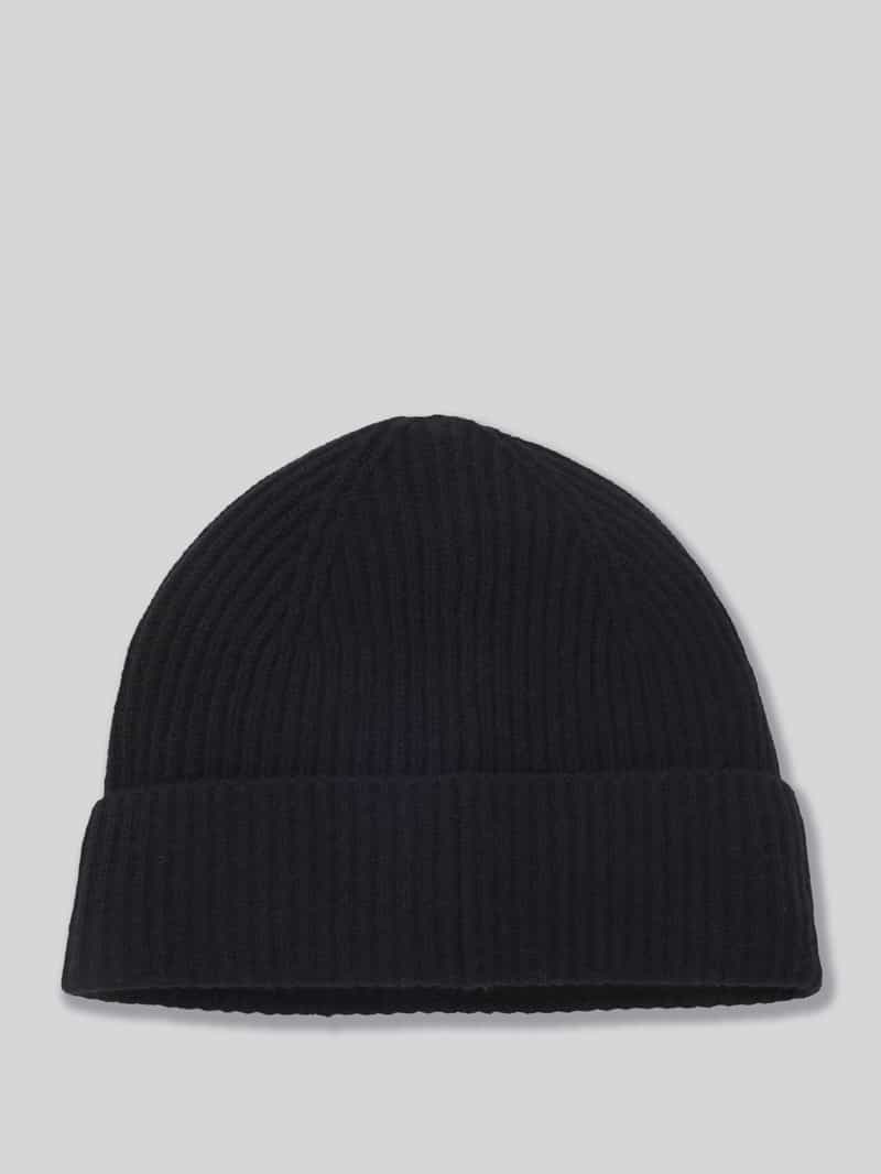 Boss Beanie van een mix van wol en kasjmier model 'LEAH'
