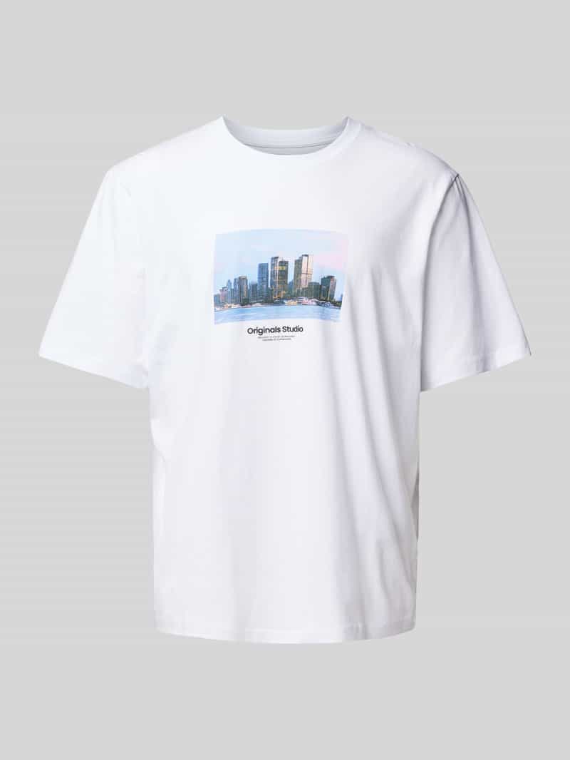 jack & jones T-shirt met motiefprint model 'VESTERBRO'