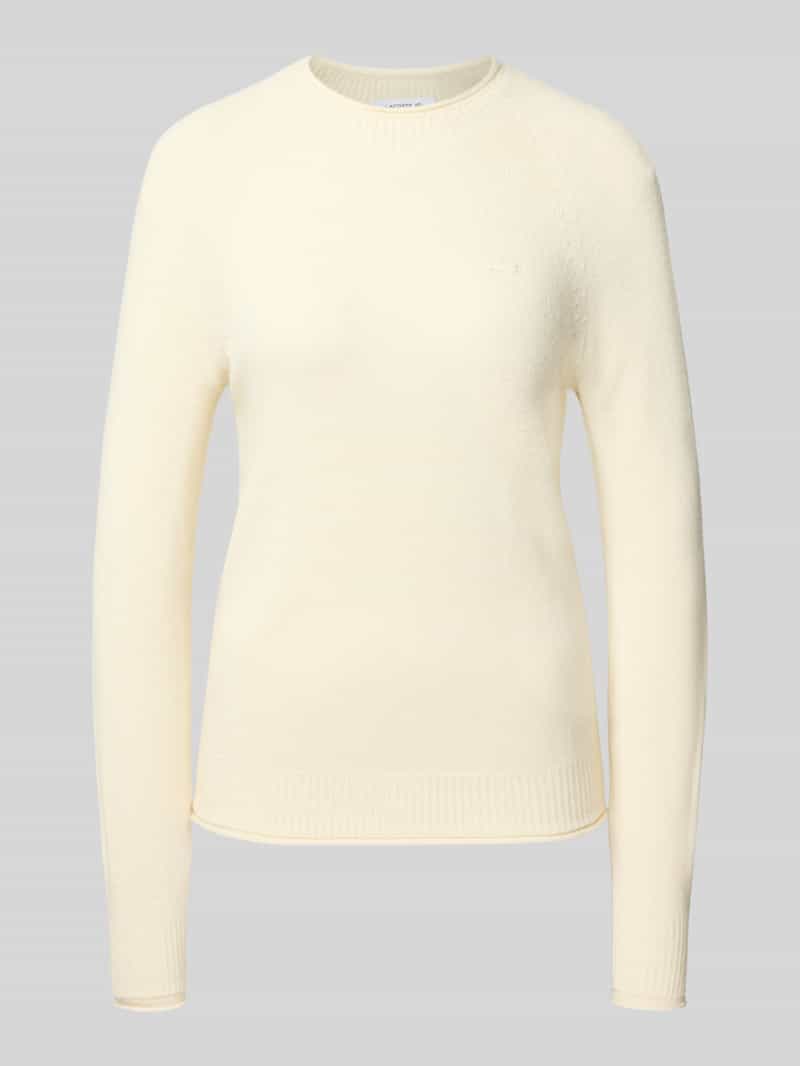 Lacoste Regular fit pullover van pure wol