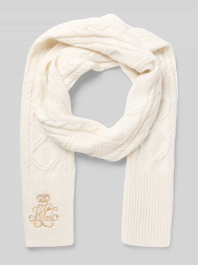 Lauren Ralph Lauren Sjaal met labeldetail