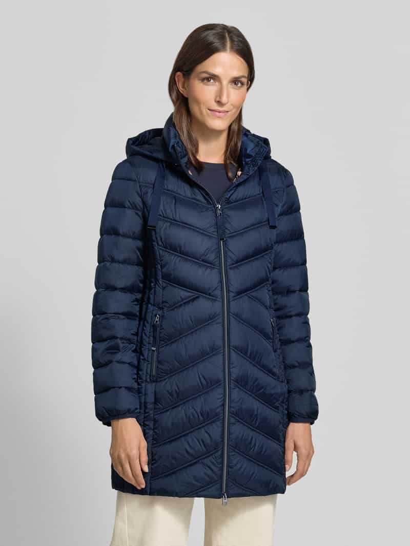 Christian Berg Woman Selection Gewatteerde mantel met tweewegritssluiting