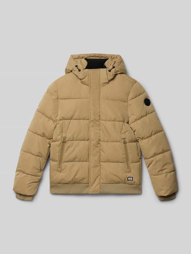 CARS JEANS Gewatteerd jack met labelpatch model 'HASWAR