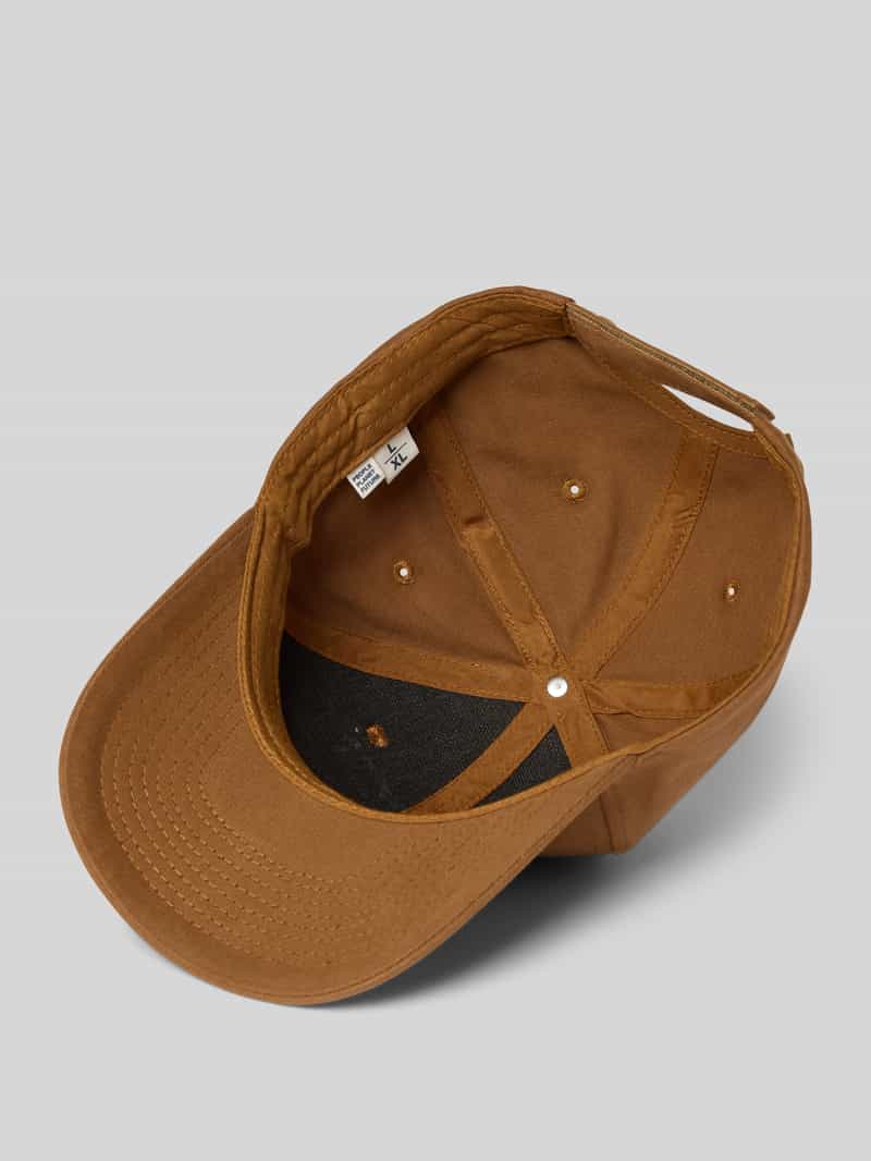 Knowledge Cotton Apparel Baseballpet met labeldetail