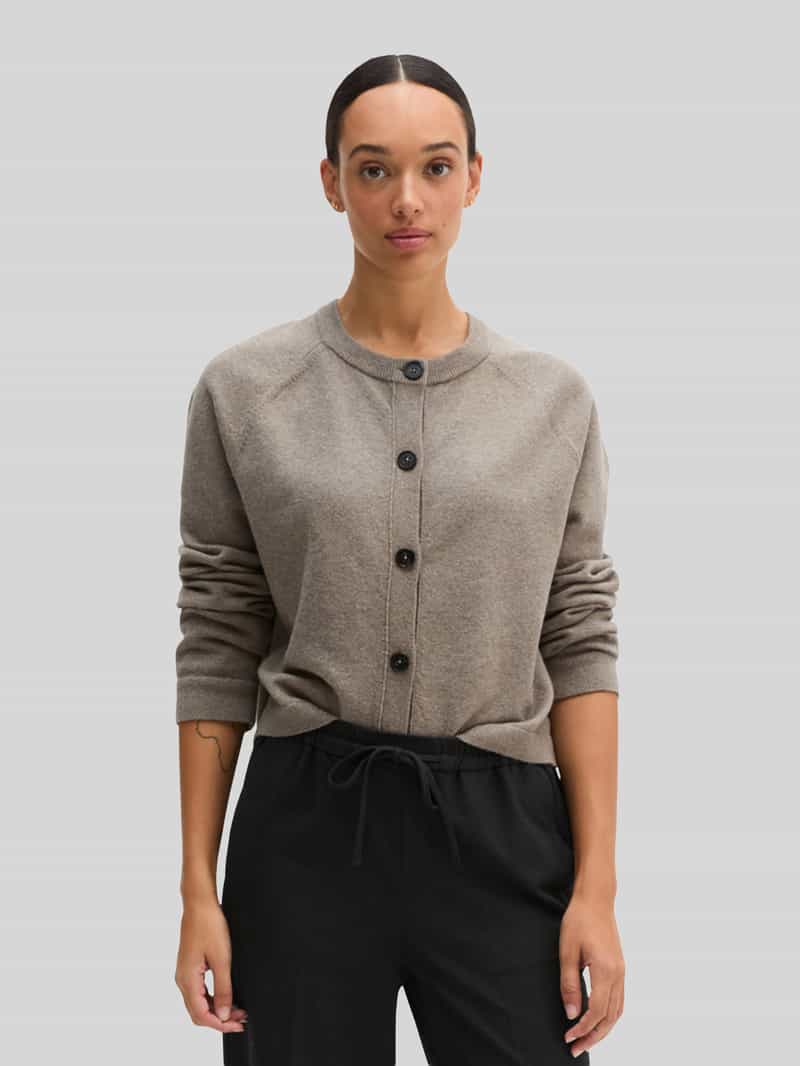 Marc O'Polo Regular fit gebreid jack met raglanmouwen