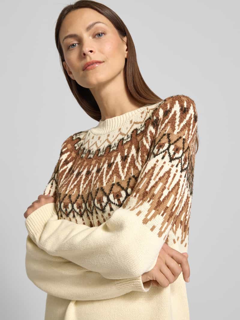 s.Oliver RED LABEL Regular fit gebreide pullover van katoenmix