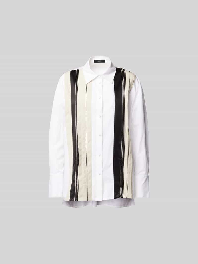 relaxed fit overhemdblouse van katoen