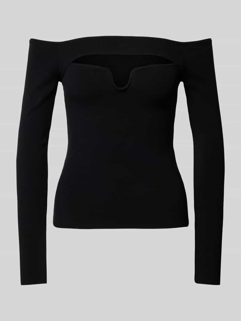 LeGer by Lena Gercke Shirt met lange mouwen en carmenhals model 'Evelin Jumper'