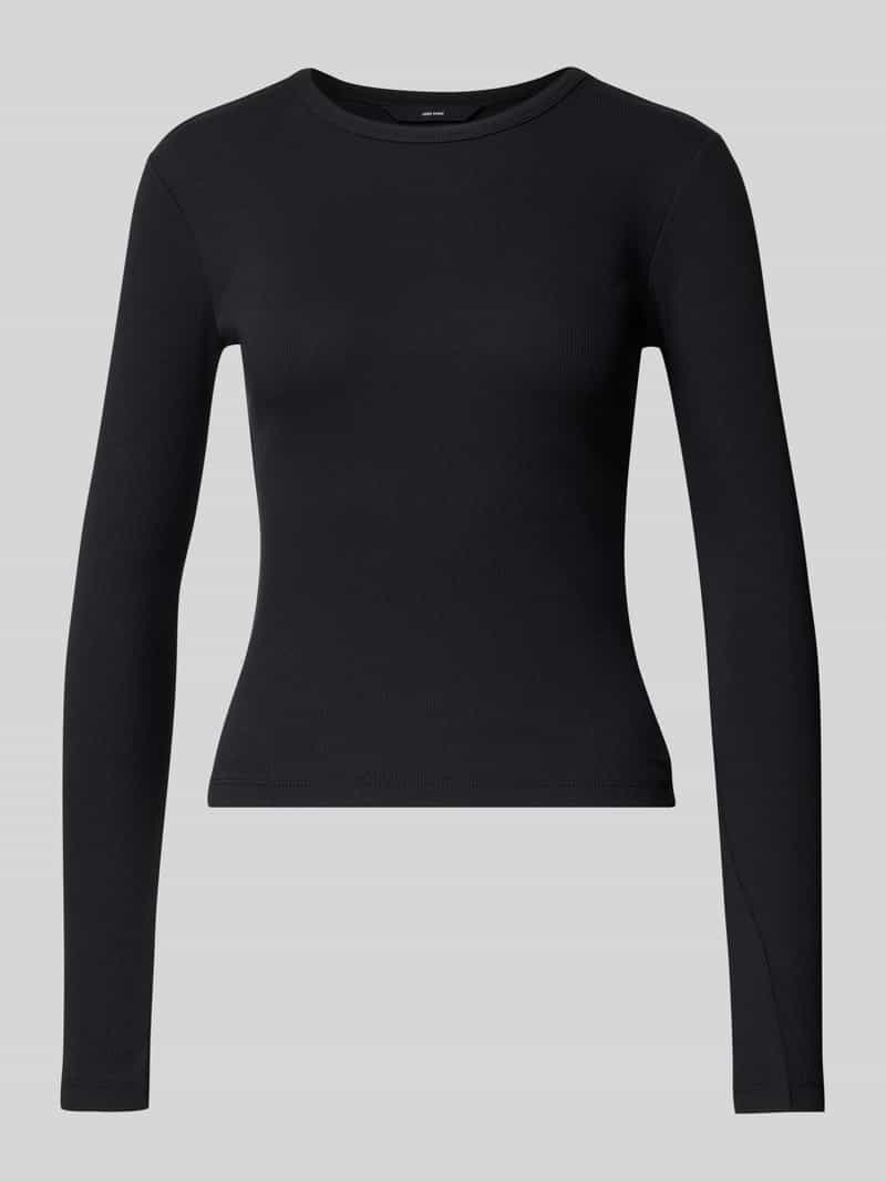 Vero Moda Slim fit shirt met lange mouwen van katoenmix model 'CHLOE'